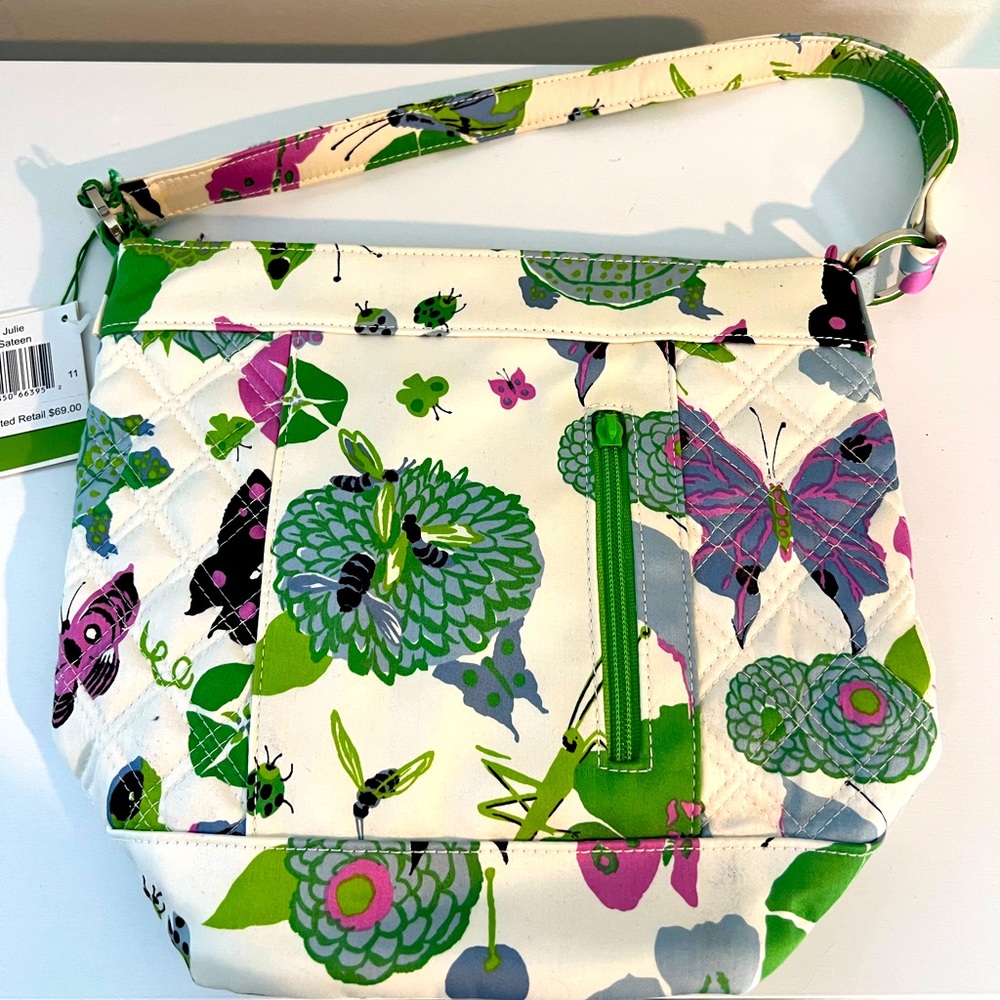 Vera Bradley Butterfly Garden Julie Bag. New with tags.